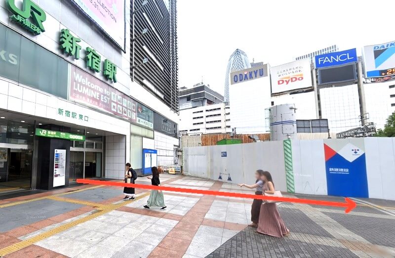 東京ノーストクリニック 新宿院までの流れ